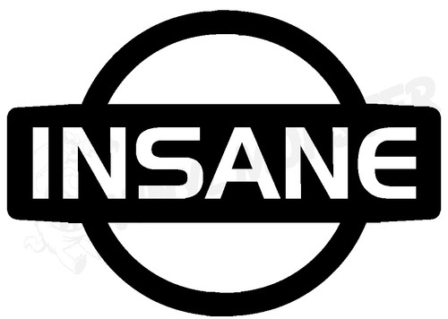 Insane nissan logo - logo, sticker