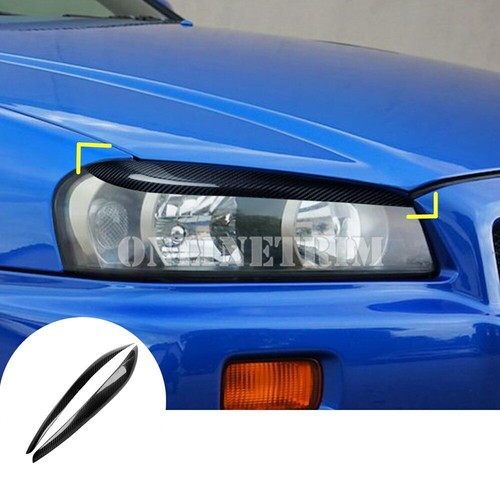 Carbon fiber headlight - carbon, eyebrow