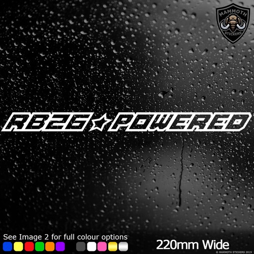 Rb26 powered sticker - car, decal
