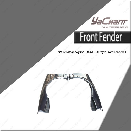 Carbon style front fender - carbon, oe