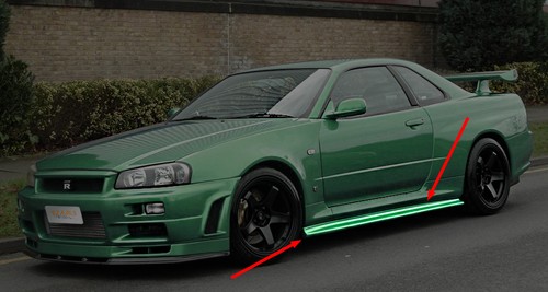 Nismo style side skirt addons - nismo,